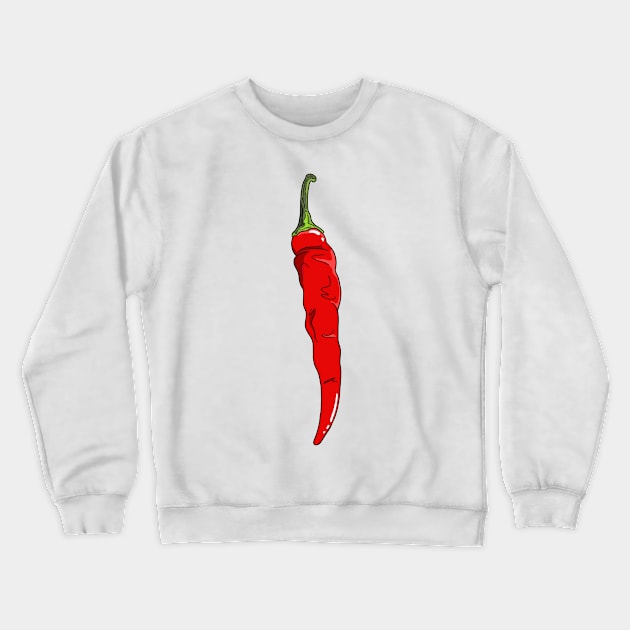 Chili Pepper Crewneck Sweatshirt by MojoCoffeeTime